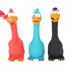 Cartoon Latex Screaming Chicken Squeaky Chew Toys for Dogs-Best Pet Play Toy for Wholesale & OEM Programs view 1
