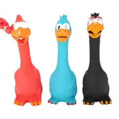 Cartoon Latex Screaming Chicken Squeaky Chew Toys for Dogs-Best Pet Play Toy for Wholesale & OEM Programs view 4