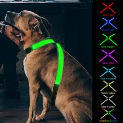 Newly Designed LED Dog Vest Harness Light Emitting CD1112 for Dogs for Wholesale & OEM Programs view 6
