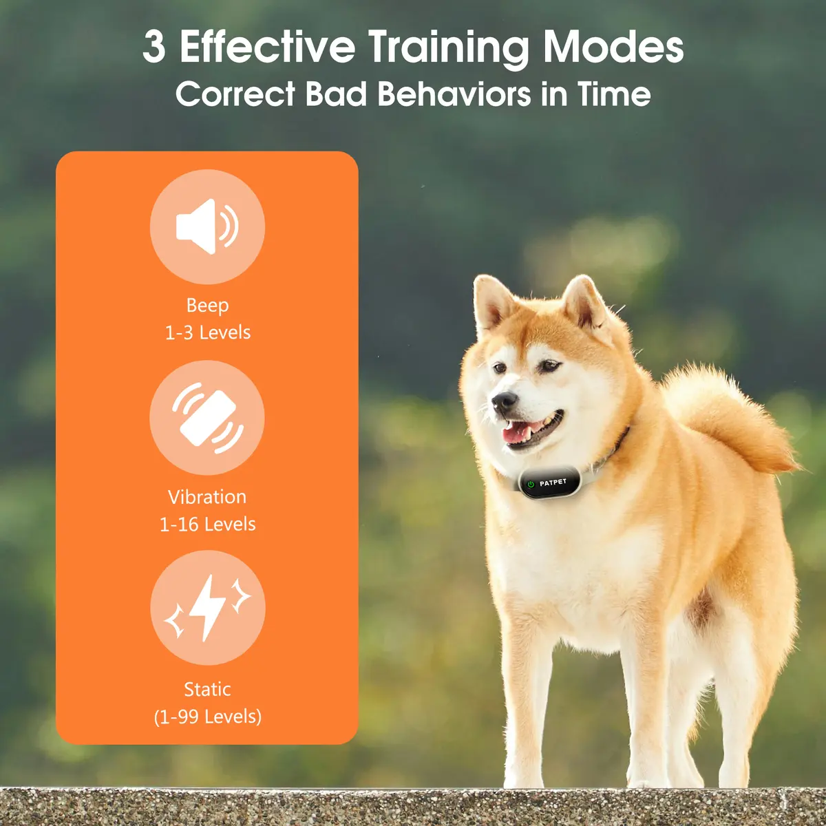 LED Screen IPX7 Waterproof 600M Control Distance Shock Beep Vibration Levels 2 for Dogs for Wholesale & OEM Programs detail