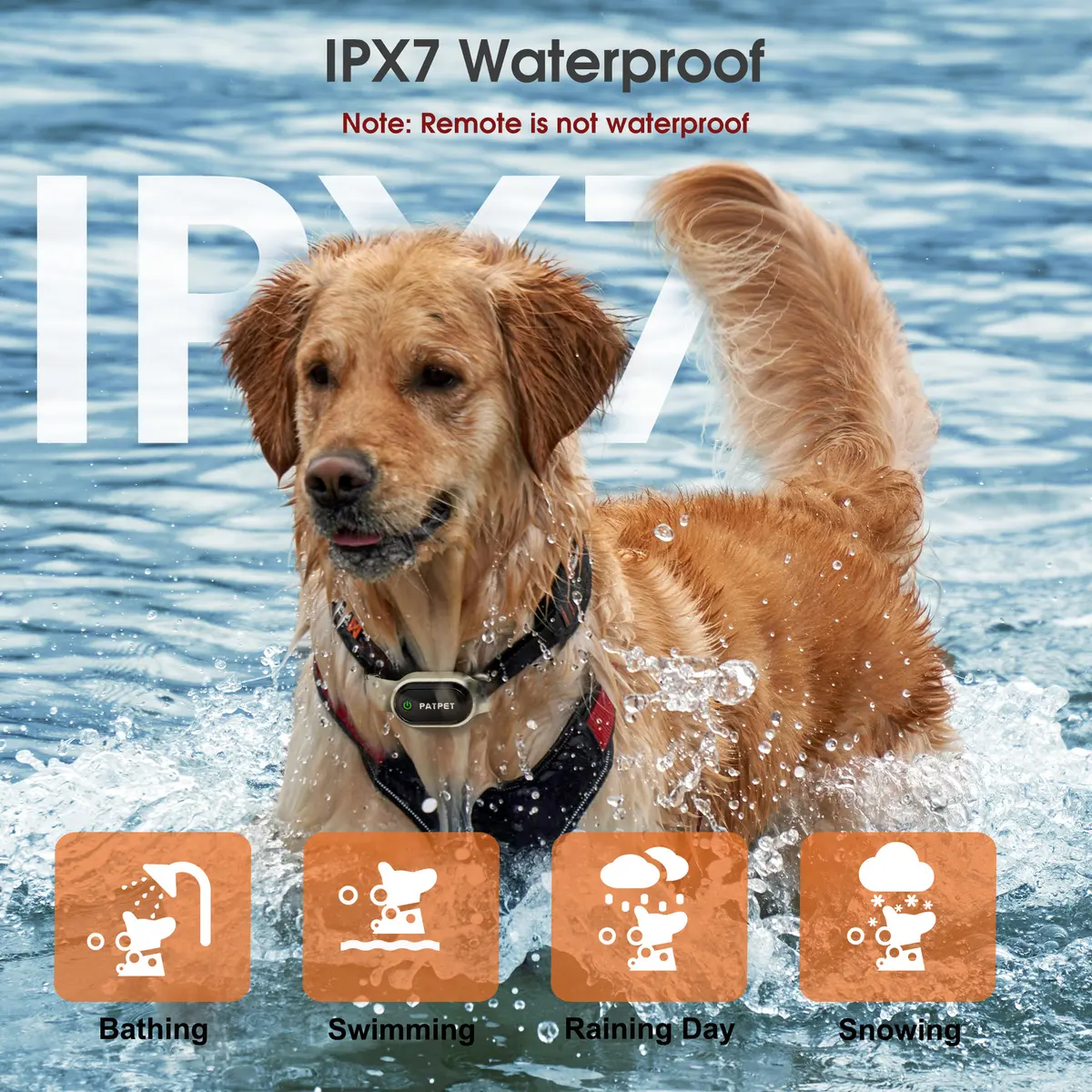 LED Screen IPX7 Waterproof 600M Control Distance Shock Beep Vibration Levels 2 for Dogs for Wholesale & OEM Programs detail