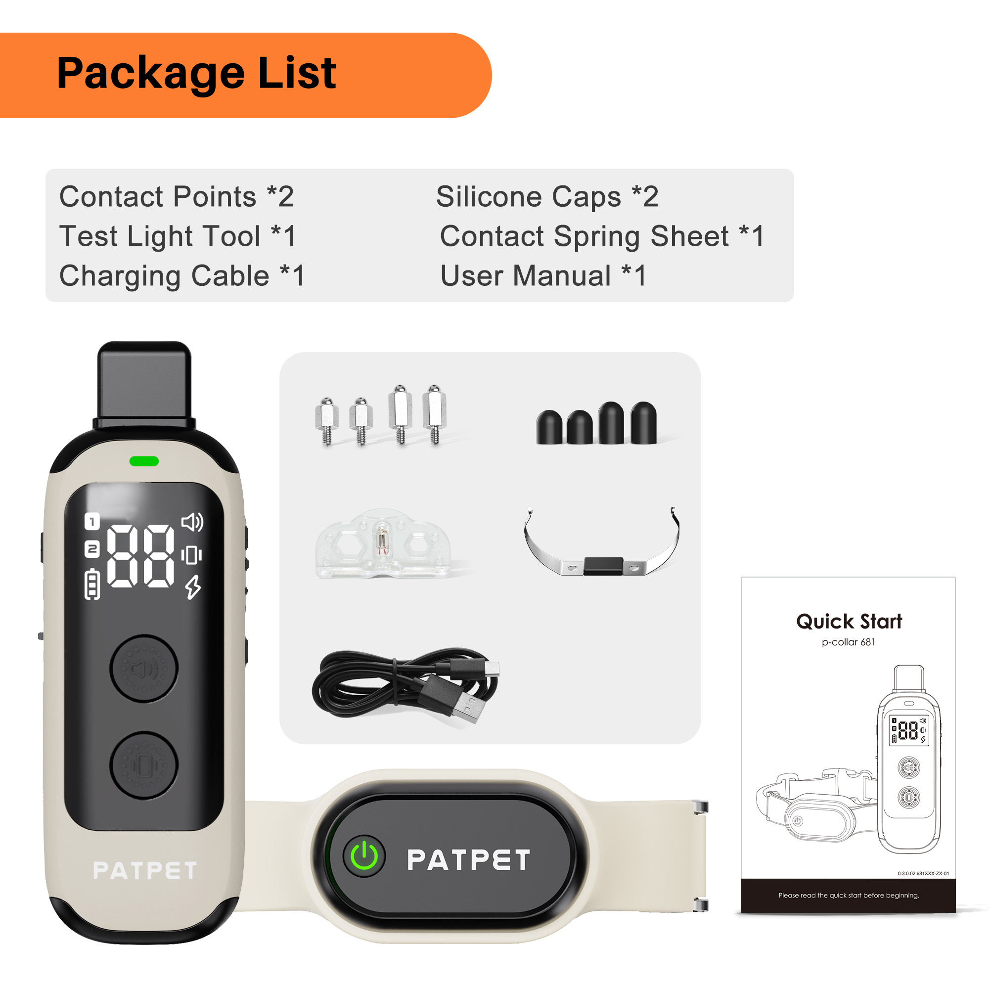 LED Screen IPX7 Waterproof 600M Control Distance Shock Beep Vibration Levels 2 for Dogs for Wholesale & OEM Programs detail