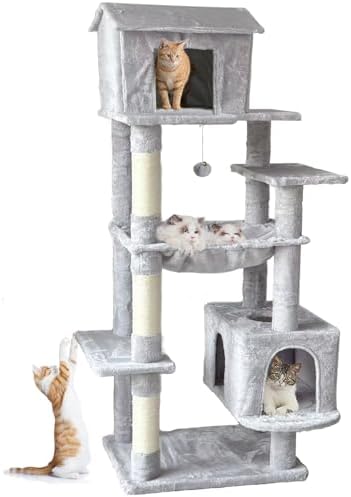 Modern Solid Wood Large Cat Tree Tower Luxury Cozy Outdoor Rope Scratch Manufacture for Cats for Wholesale & OEM Programs detail
