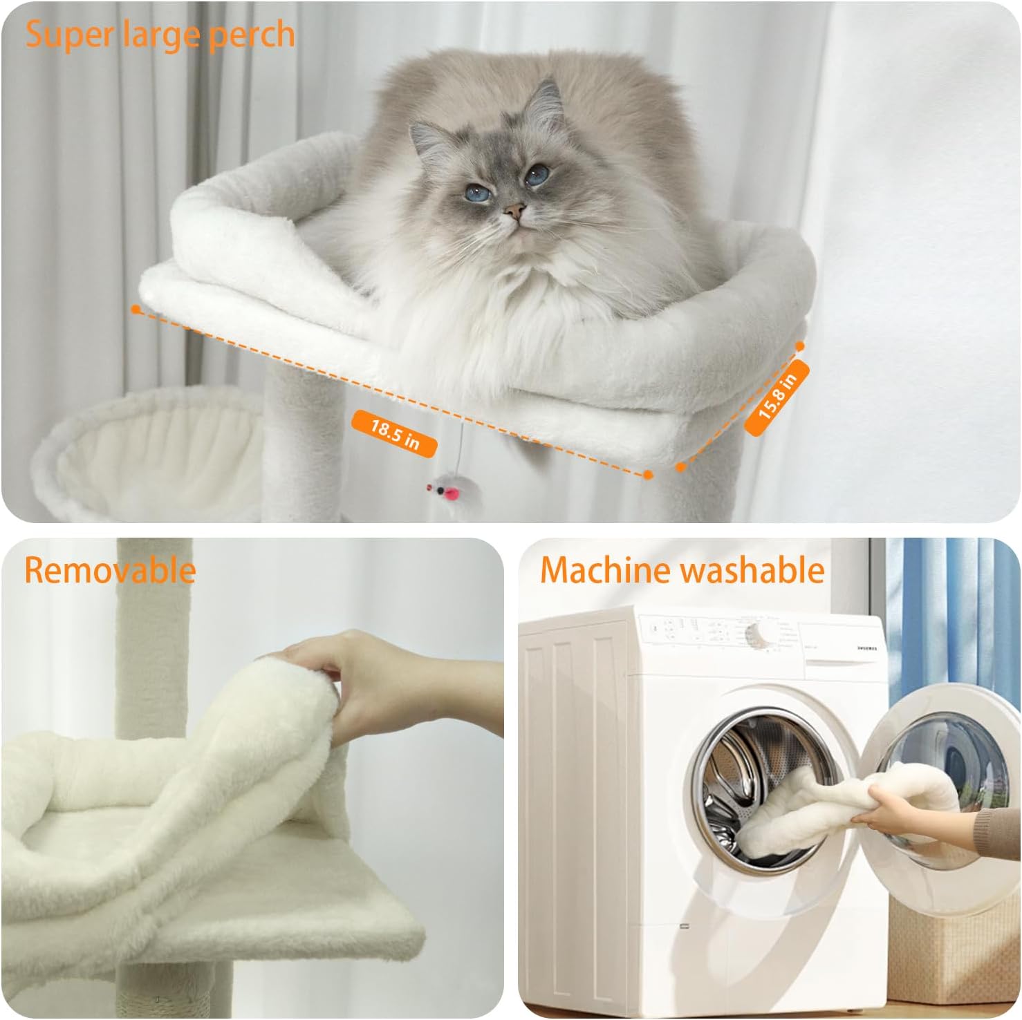 Modern Solid Wood Large Cat Tree Tower Luxury Cozy Outdoor Rope Scratch Manufacture for Cats for Wholesale & OEM Programs view 3