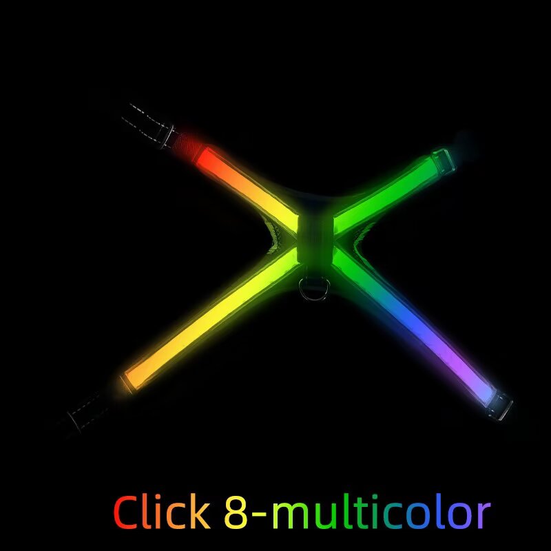 Newly Designed LED Dog Vest Harness Light Emitting CD1112 for Dogs for Wholesale & OEM Programs detail