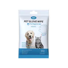 High Quality Soft Non-Woven Pet Cleaning Gloves Dog Cat Wash-Free Wet Wipes 15x15cm for Dogs for Wholesale & OEM Programs view 6
