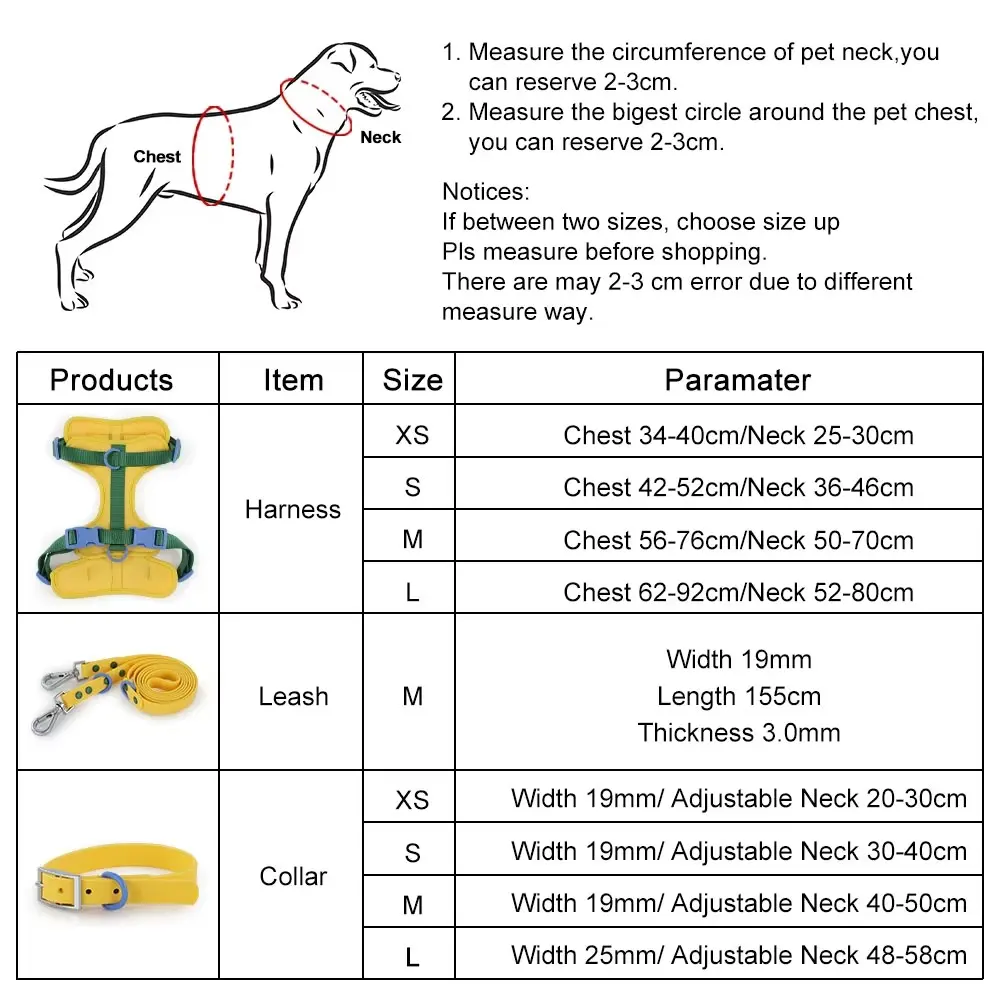 Fashion Padded Dog Harness Waterproof Dog Collar and Leash Plastic Air Layer Soft for Dogs for Wholesale & OEM Programs detail