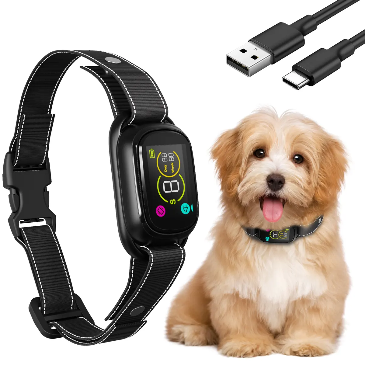PATPET Electronic Bark Collar Rechargeable Dog Training Collar Remote Control Pet for Dogs for Wholesale & OEM Programs detail