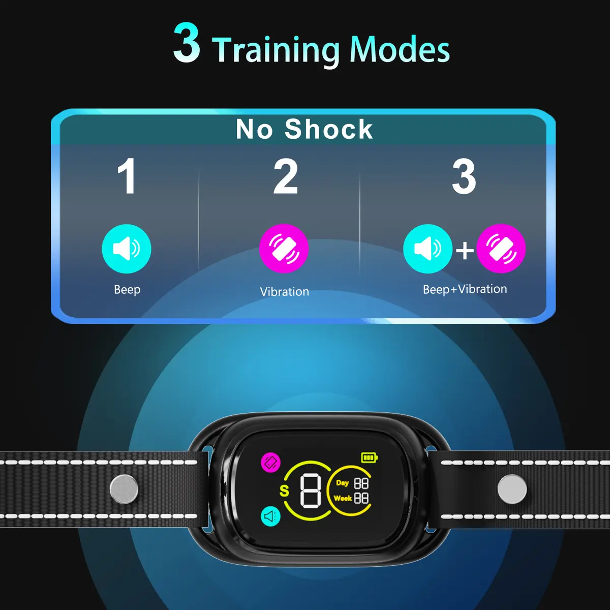 PATPET Electronic Bark Collar Rechargeable Dog Training Collar Remote Control Pet for Dogs for Wholesale & OEM Programs detail