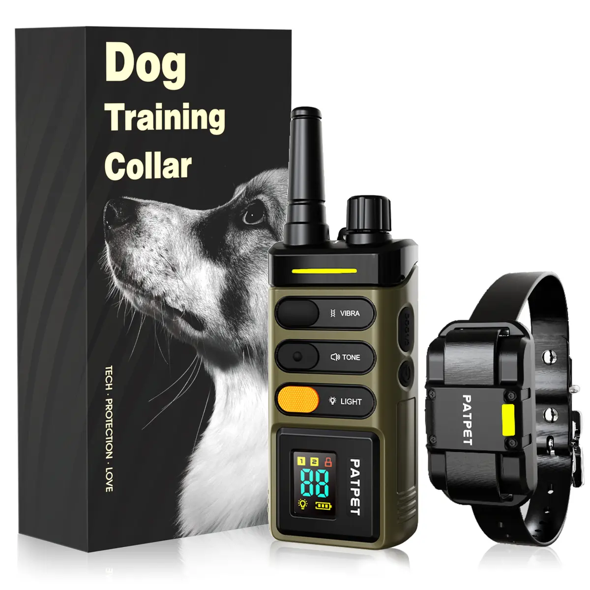 PATPET Electronic Bark Collar Rechargeable Dog Training Collar Remote Control Pet for Dogs for Wholesale & OEM Programs detail