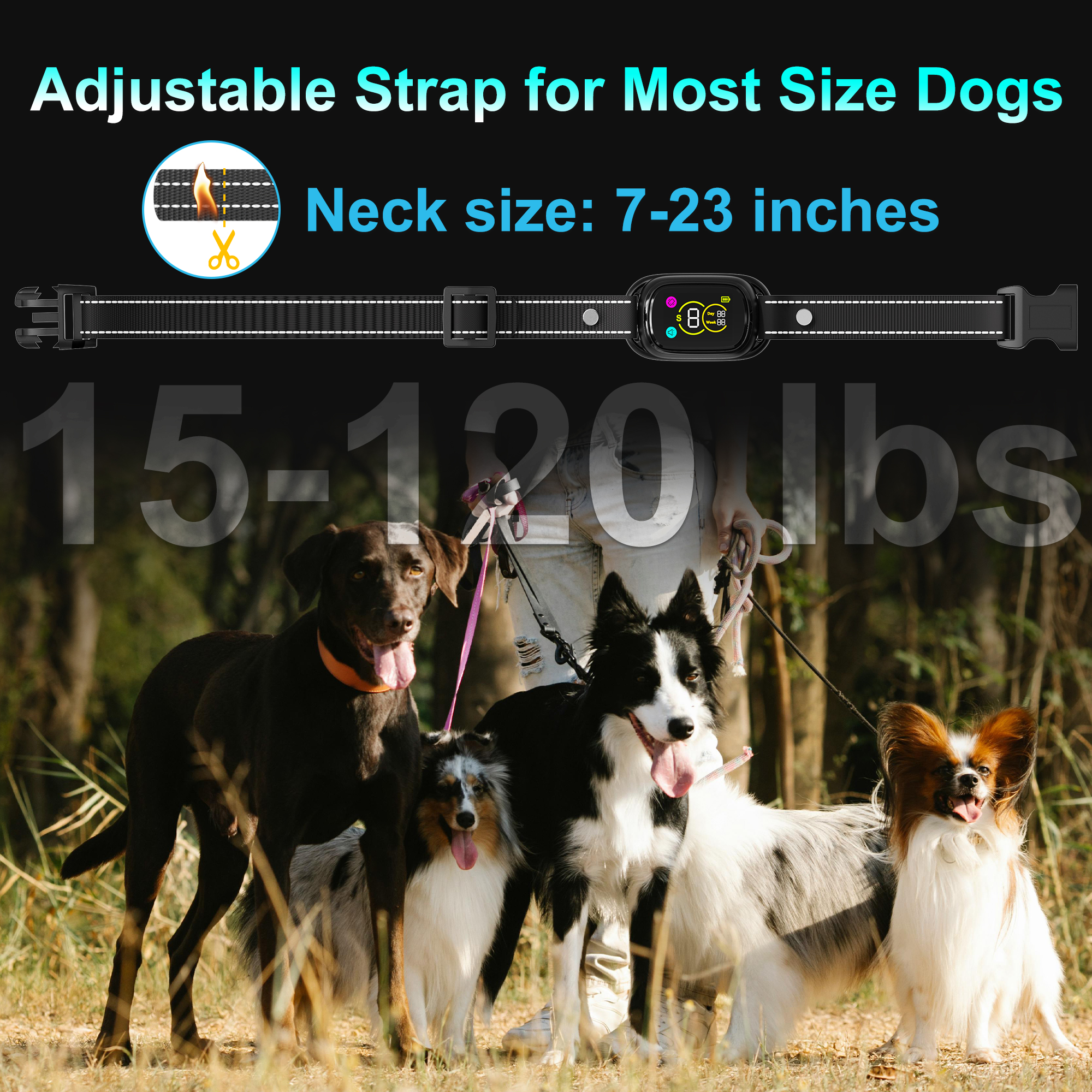 PATPET Electronic Bark Collar Rechargeable Dog Training Collar Remote Control Pet for Dogs for Wholesale & OEM Programs detail