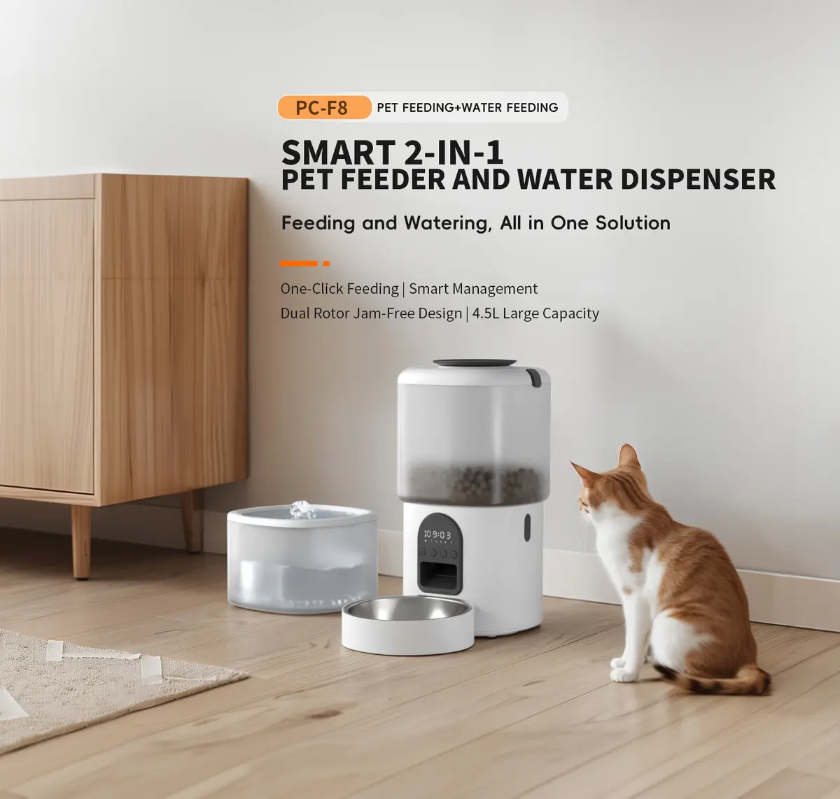 Hot Selling Professional Auto 4.5L Water Dispenser 2.5L WiFi Smart Dog Puzzle Feeder for Wholesale & OEM Programs detail