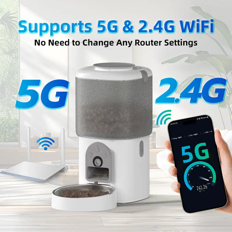 Hot Selling Professional Auto 4.5L Water Dispenser 2.5L WiFi Smart Dog Puzzle Feeder for Wholesale & OEM Programs detail