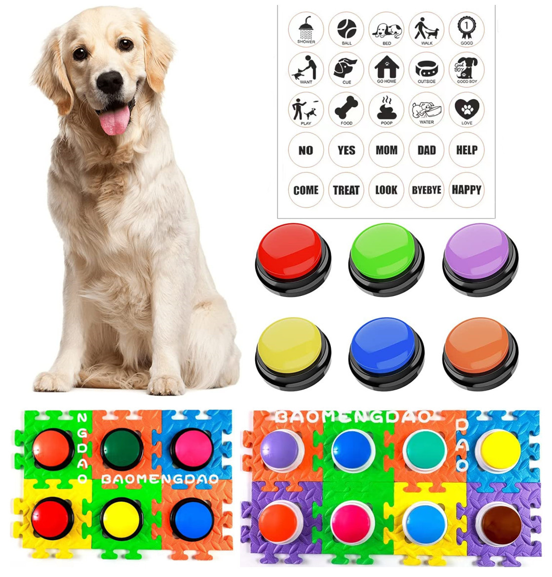 Pet Communication Button Dog Talking Sound Box Training Toy Recorder Sound Maker for pet communication, dog training for Wholesale & OEM Programs view 2