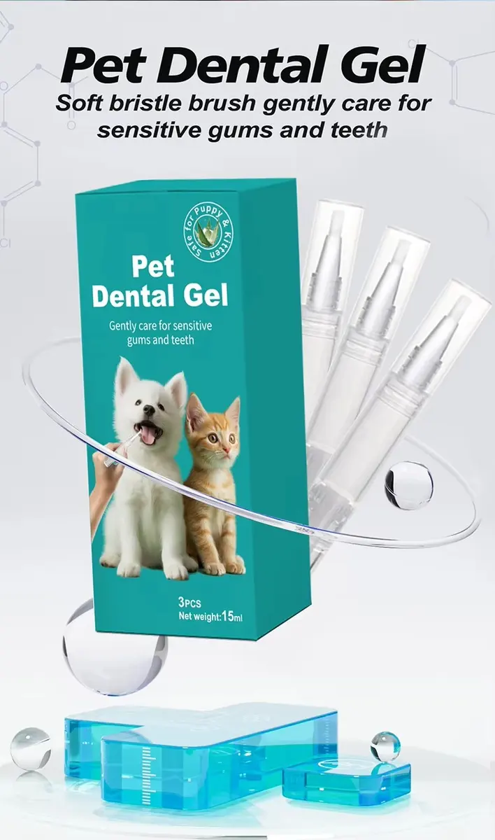 Factory Pet Dental Gel for Cats and Dogs-Bathroom Use Deep Cleaning & Mild Formula for pet oral cleaning for Wholesale & OEM Programs detail