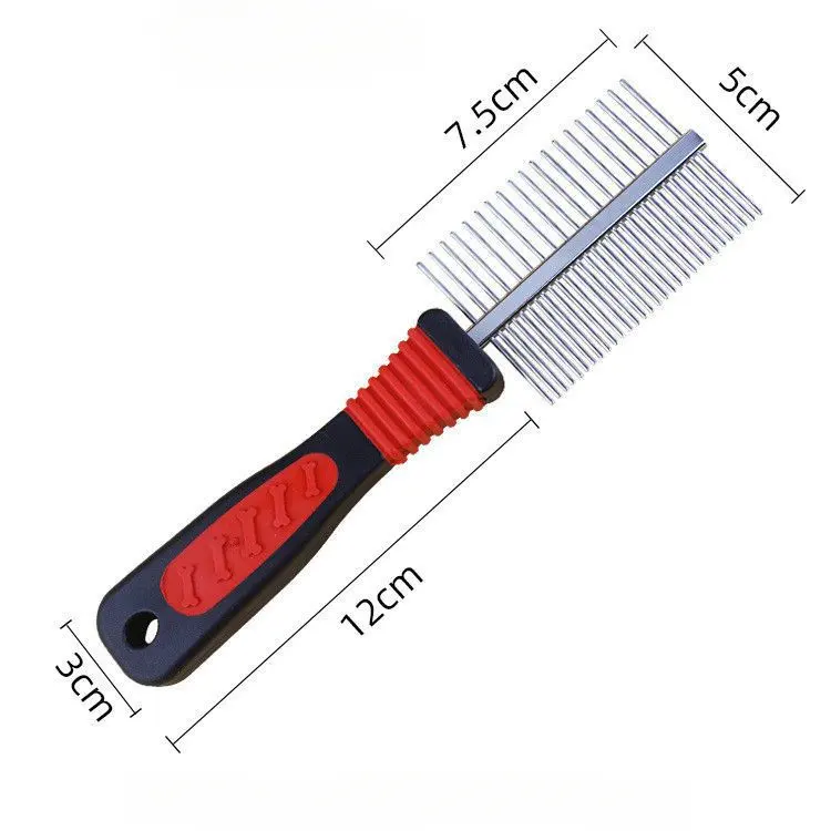 Pet Detangling Brush for Long-Haired Dogs & Cats Long-Toothed Straight-Row Comb for dogs, cats for Wholesale & OEM Programs detail
