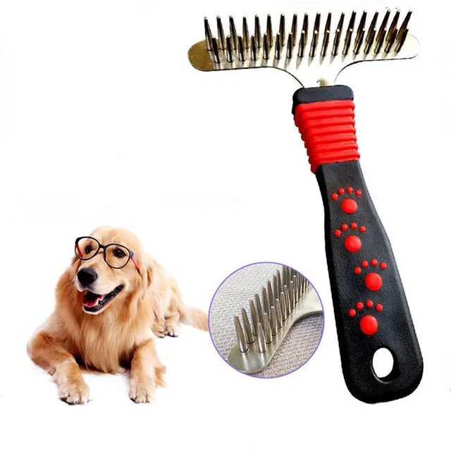 Pet Detangling Brush for Long-Haired Dogs & Cats Long-Toothed Straight-Row Comb for dogs, cats for Wholesale & OEM Programs