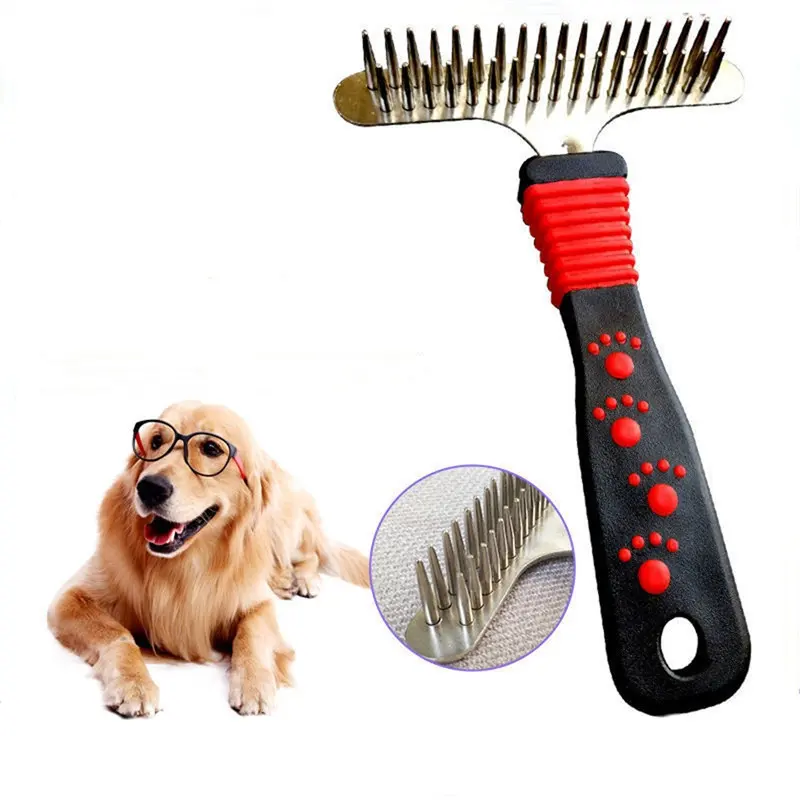 Pet Detangling Brush for Long-Haired Dogs & Cats Long-Toothed Straight-Row Comb for dogs, cats for Wholesale & OEM Programs