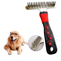 Pet Detangling Brush for Long-Haired Dogs & Cats Long-Toothed Straight-Row Comb for dogs, cats for Wholesale & OEM Programs view 1