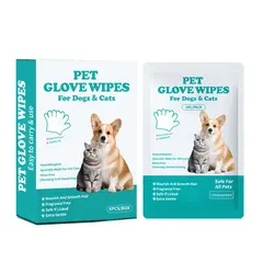 Foreign Trade China Pet Disposable Gloves No Fragrance Supplies Cat Dog Bathing for pet cleaning for Wholesale & OEM Programs view 3