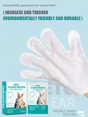 Foreign Trade China Pet Disposable Gloves No Fragrance Supplies Cat Dog Bathing for pet cleaning for Wholesale & OEM Programs view 4