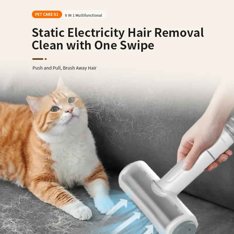 Professional Luxury Pet Hair Vacuum Cleaner Kit PC-S1 for Small Animals for Wholesale & OEM Programs detail