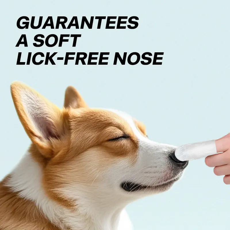 Pet Nose Moisturizing Finger Cots for Dogs & Cats Dry Cracked Protection Care Wipes for Wholesale & OEM Programs detail