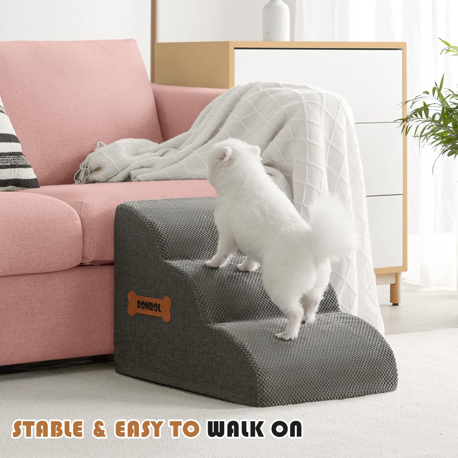 Pet Staircase Removable Foam Steps Daily Care Supplies for climbing onto sofas and beds for Wholesale & OEM Programs view 4