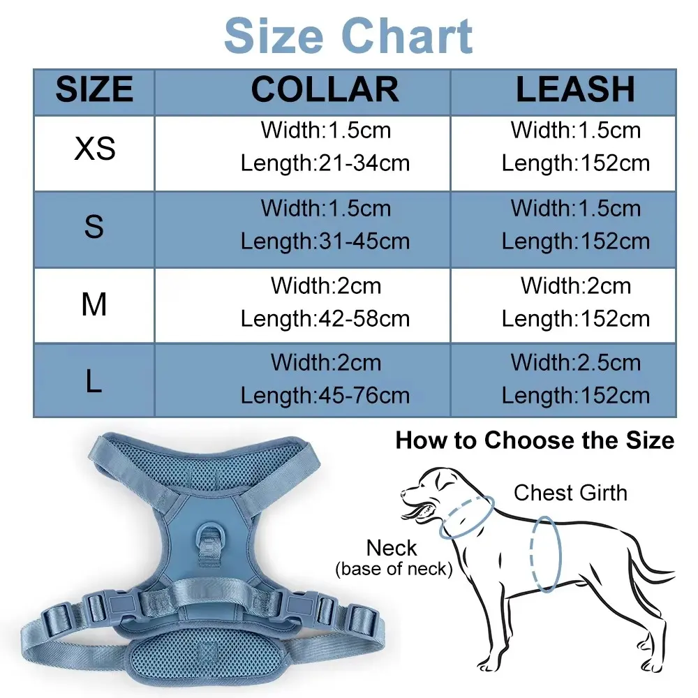 Pet Supplies No Pull Harnesses Pet Harness HSZ2021112001 for Dogs for Wholesale & OEM Programs detail