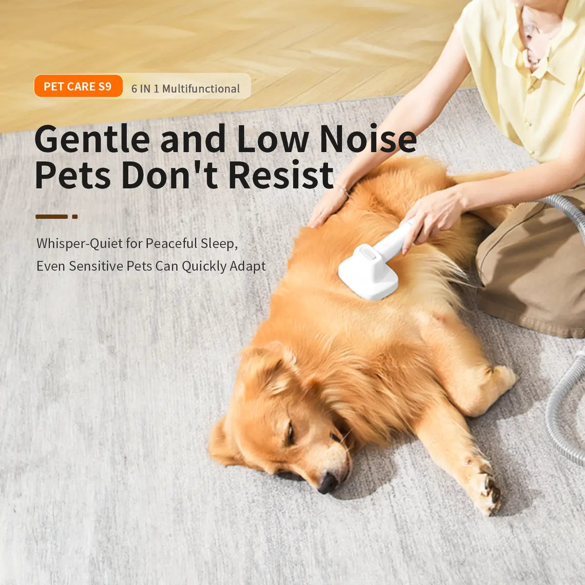 6-in-1 Pet Vacuum Grooming Kit Clipper Low Noise Dog Hair Remover Handheld Cat Vacuum for Wholesale & OEM Programs detail