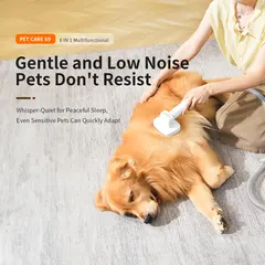 6-in-1 Pet Vacuum Grooming Kit Clipper Low Noise Dog Hair Remover Handheld Cat Vacuum for Wholesale & OEM Programs view 4