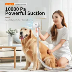 6-in-1 Pet Vacuum Grooming Kit Clipper Low Noise Dog Hair Remover Handheld Cat Vacuum for Wholesale & OEM Programs view 6