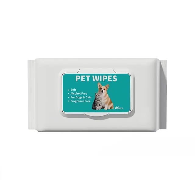 Pet Wet Wipes 80 Sheets Cat Dog Cleaning Grooming Supplies OEM Custom Branding Beauty for Wholesale & OEM Programs
