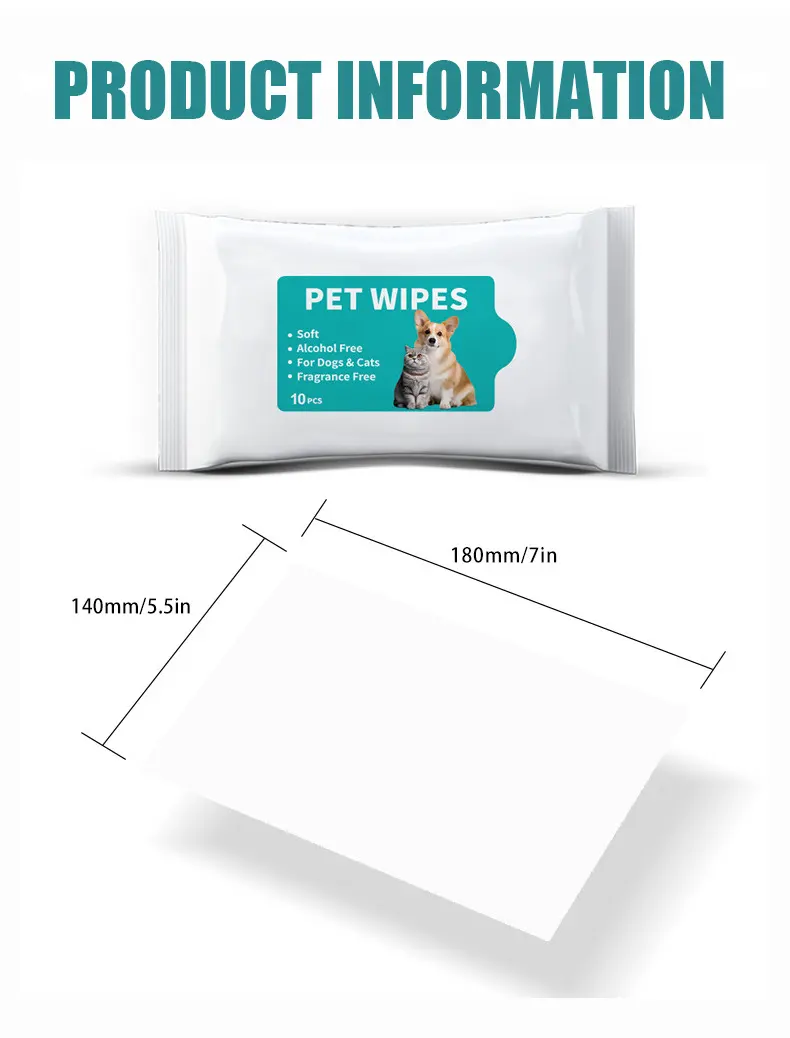 China Spunlace Material Pet Wipes Automatic Pet Feeder for pet hygiene for Wholesale & OEM Programs detail