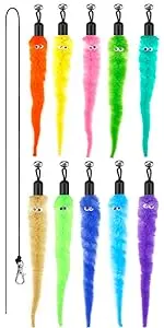 Purple Blue Retractable Funny Pet Toys Interactive Indoor Chicken Feather Cat Game for Cats for Wholesale & OEM Programs detail