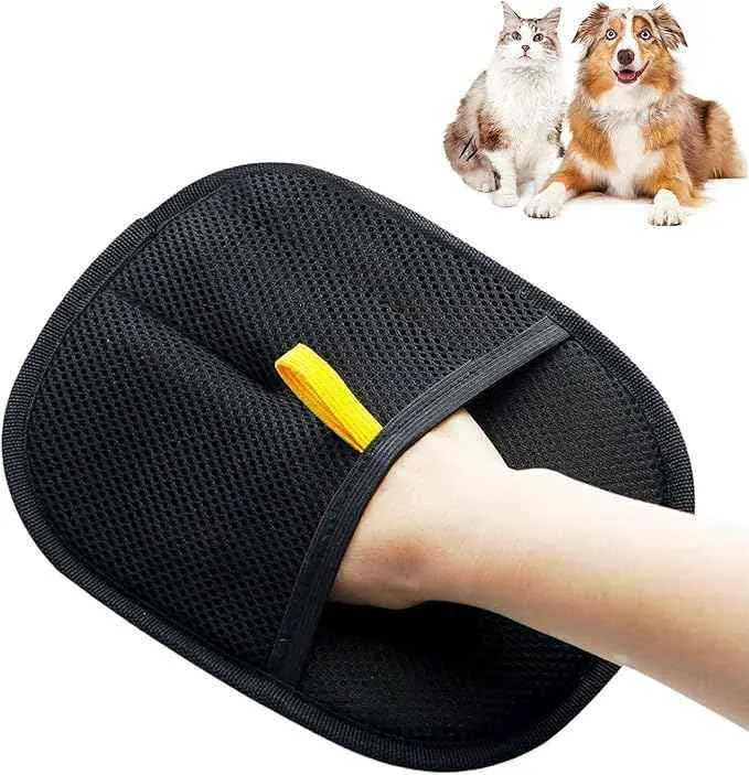 Portable Reversible Two-Way Bristle Electrostatic Nylon Hair Removal Mitts Washable for Dogs for Wholesale & OEM Programs detail
