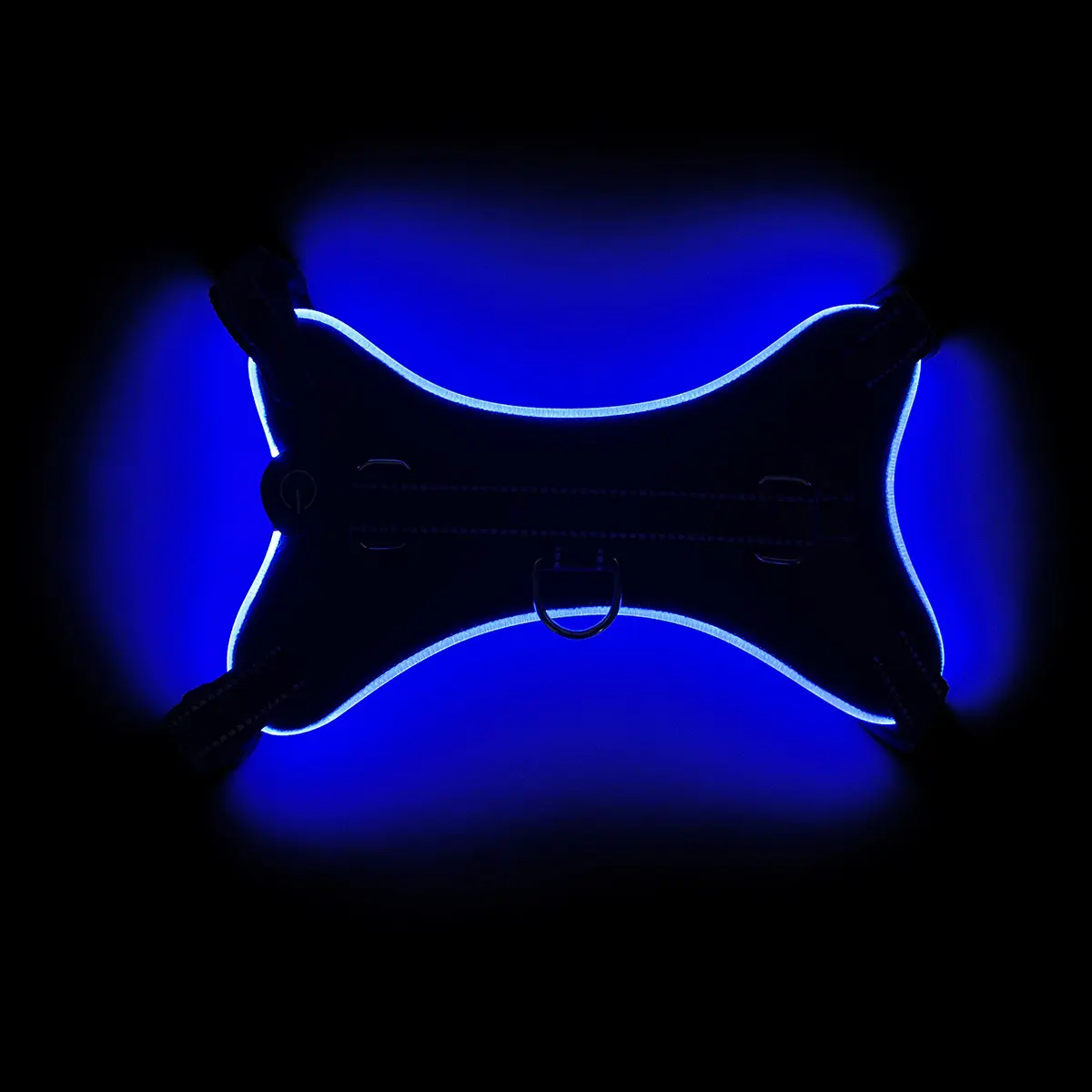 Custom Large RGB LED Light Reflective Dog Harness Rechargeable Oxford Vest Winter for Dogs for Wholesale & OEM Programs detail