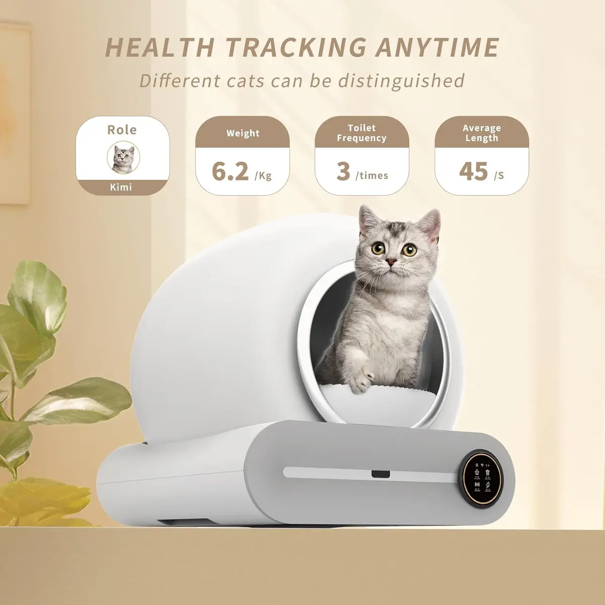 Cat Smart Automatic Self-Cleaning Electronic Deodorizing Open Top Sandbox Easy Clean for Wholesale & OEM Programs detail