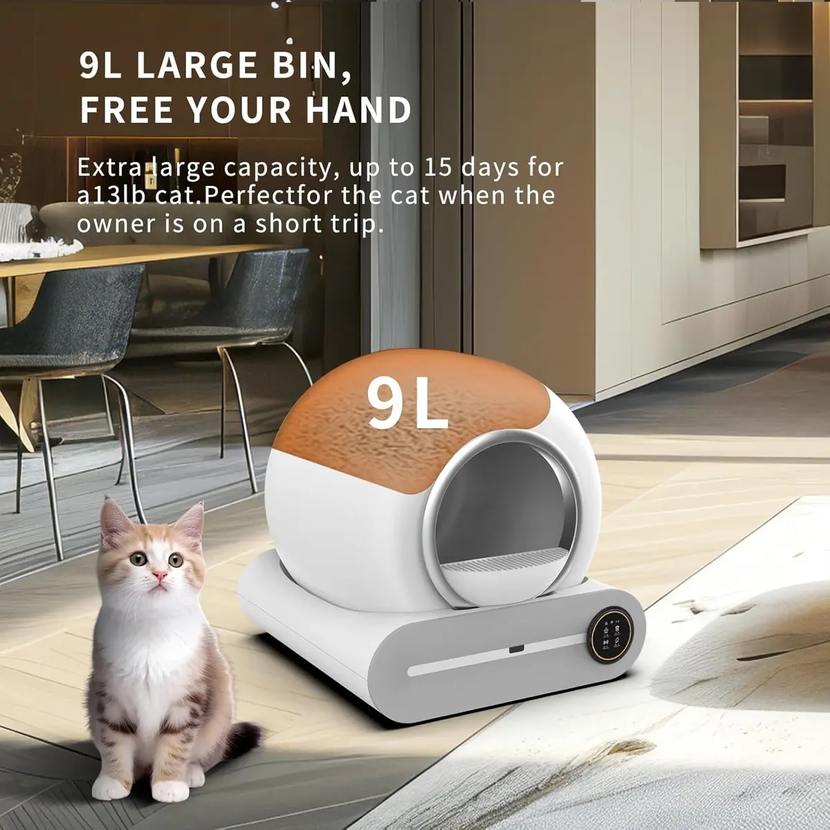 Cat Smart Automatic Self-Cleaning Electronic Deodorizing Open Top Sandbox Easy Clean for Wholesale & OEM Programs detail
