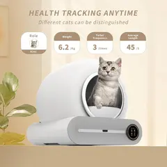 Cat Smart Automatic Self-Cleaning Electronic Deodorizing Open Top Sandbox Easy Clean for Wholesale & OEM Programs view 2