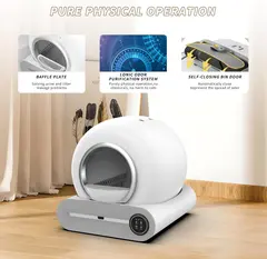 Cat Smart Automatic Self-Cleaning Electronic Deodorizing Open Top Sandbox Easy Clean for Wholesale & OEM Programs view 4