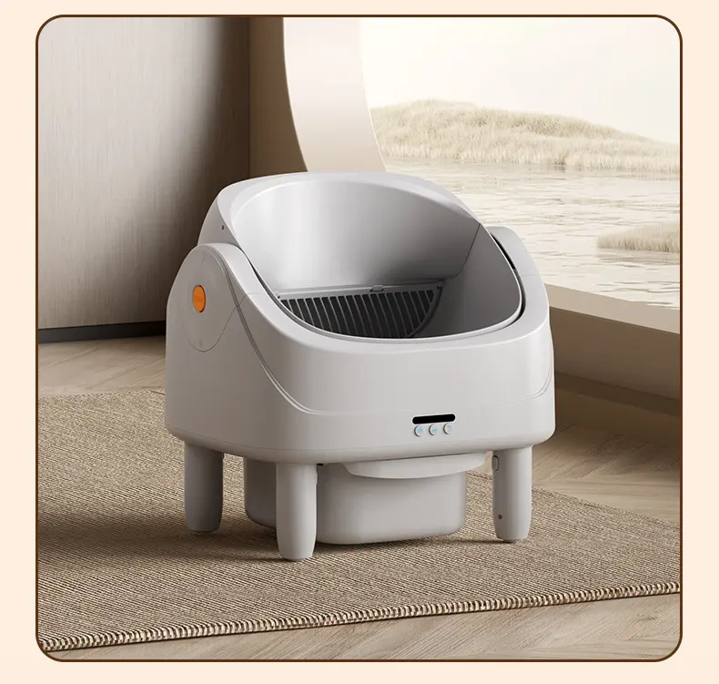 Stylish Automatic Cleaning Self-Cleaning Cat Litter Box APP Remote Control Large 75L for Wholesale & OEM Programs detail