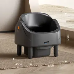 Stylish Automatic Cleaning Self-Cleaning Cat Litter Box APP Remote Control Large 75L for Wholesale & OEM Programs view 2