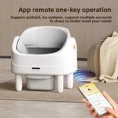 Stylish Automatic Cleaning Self-Cleaning Cat Litter Box APP Remote Control Large 75L for Wholesale & OEM Programs view 4