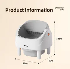 Stylish Automatic Cleaning Self-Cleaning Cat Litter Box APP Remote Control Large 75L for Wholesale & OEM Programs view 6
