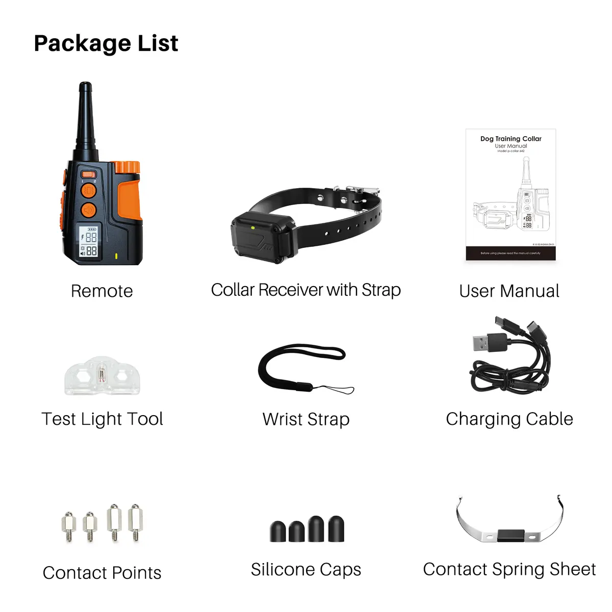 Shock Type Dog Training Collars P-collar 642 for Dogs for Wholesale & OEM Programs detail
