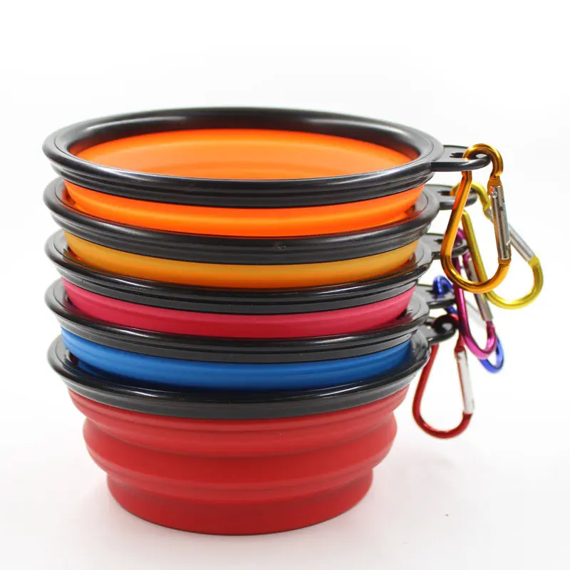 High Quality Eco-Friendly Portable Silicone Pet Feeder Dog Bowl Foldable Collapsible for Wholesale & OEM Programs detail