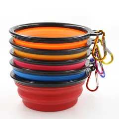 High Quality Eco-Friendly Portable Silicone Pet Feeder Dog Bowl Foldable Collapsible for Wholesale & OEM Programs view 5