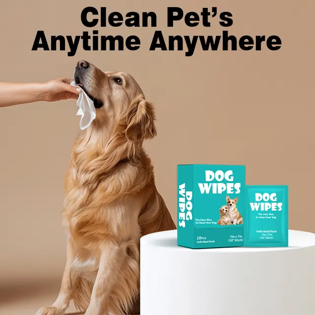 Pet Wet Wipes Single Pack Dog Fruit Scent Spunlace Material Disposable No-Wash for Dogs for Wholesale & OEM Programs
