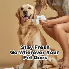 Pet Wet Wipes Single Pack Dog Fruit Scent Spunlace Material Disposable No-Wash for Dogs for Wholesale & OEM Programs view 5